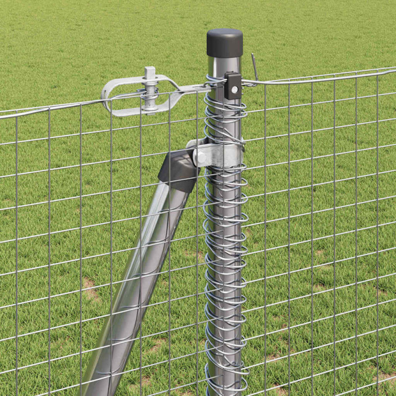 Słupek ogrodzeniowy. Srebrny 25 x 1,2 m (siatka 25 x 25 mm)