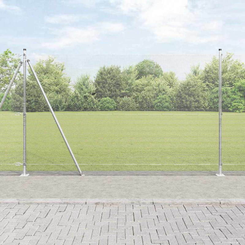 Słupek ogrodzeniowy. Srebrny 25 x 1,6 m (siatka 12 x 12 mm)