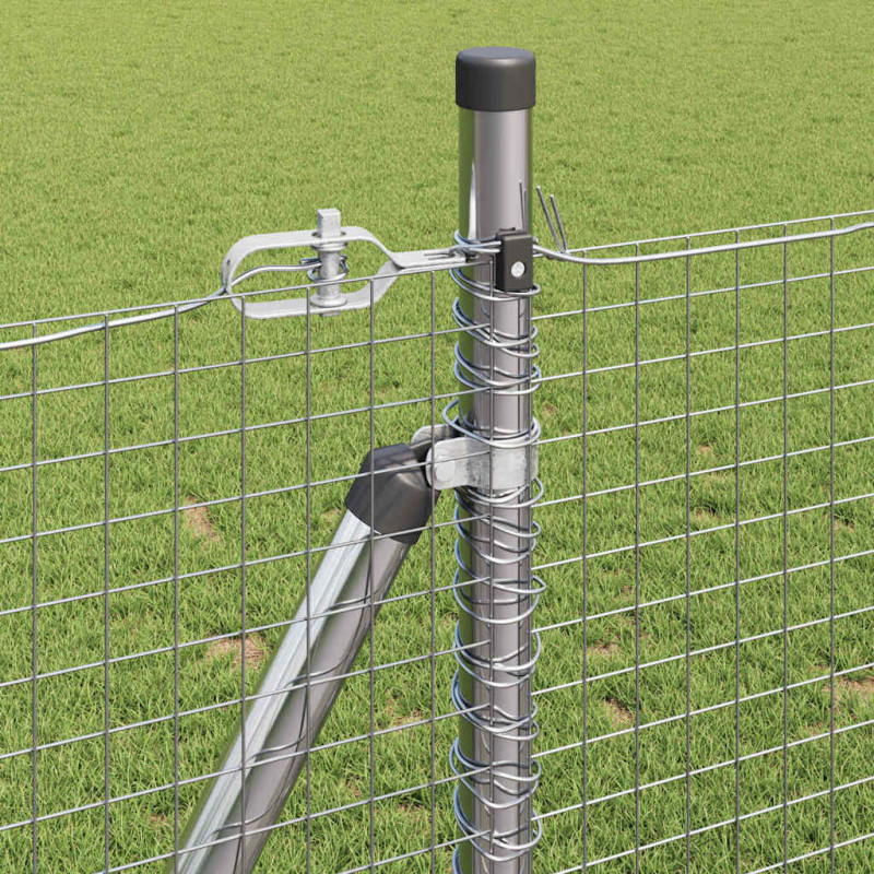 Słupek ogrodzeniowy. Srebrny 50 x 0,8 m (siatka 25 x 25 mm)
