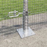 Słupek ogrodzeniowy. Srebrny 100 x 0,5 m (siatka 16 x 16 mm)