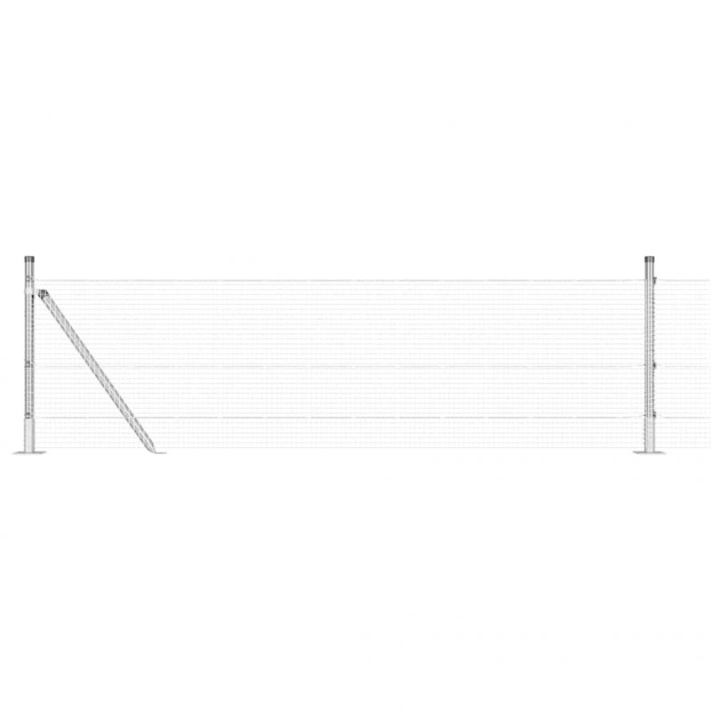 Słupek ogrodzeniowy. Srebrny 100 x 0,5 m (siatka 16 x 16 mm)