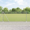 Słupek ogrodzeniowy. Srebrny 100 x 0,8 m (siatka 19 x 19 mm)