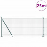 Słupek ogrodzeniowy. Zielony 25 x 1 m (siatka 16 x 16 mm) Stal