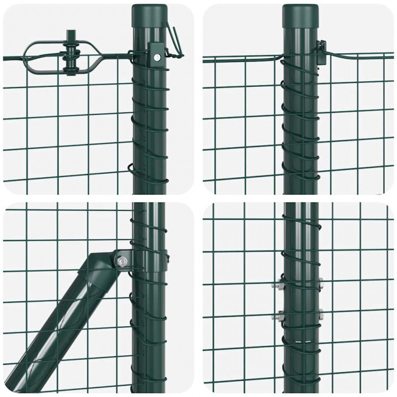 Słupek ogrodzeniowy. Zielony 25 x 1,6 m (siatka 25 x 25 mm)