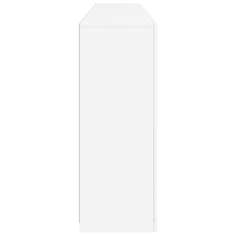 Szafka z oświetleniem LED, biała, 202x37x100 cm