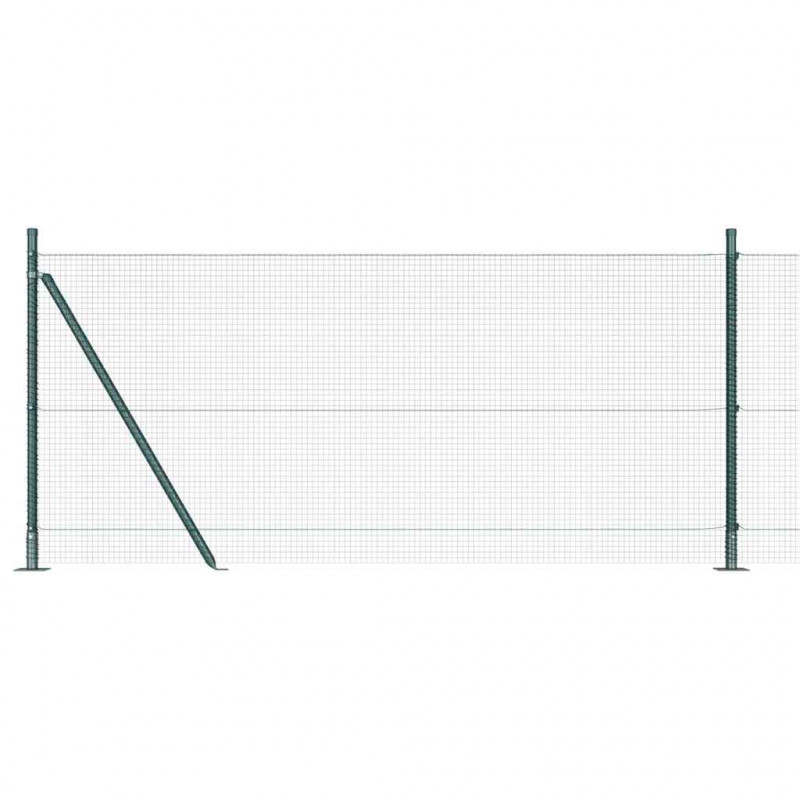 Słupek ogrodzeniowy. Zielony 50 x 0,8 m (siatka 16 x 16 mm)