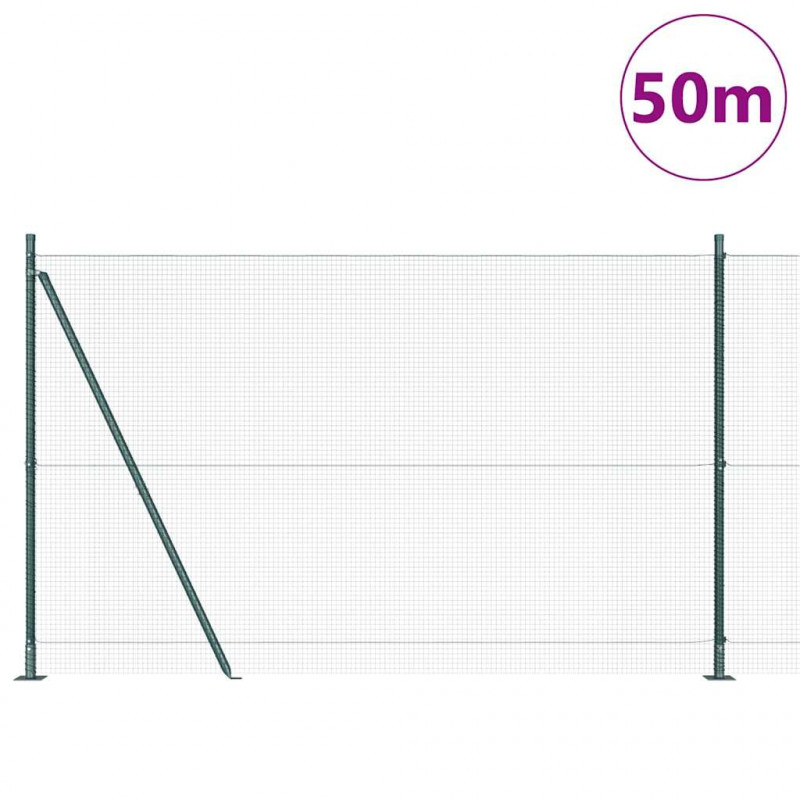Słupek ogrodzeniowy. Zielony 50 x 1,4 m (16 x 16 mm siatka)
