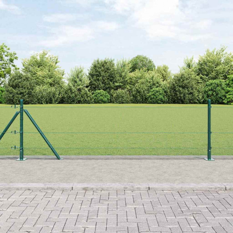 Słupek ogrodzeniowy. Zielony 100 x 0,6 m (siatka 12 x 12 mm)