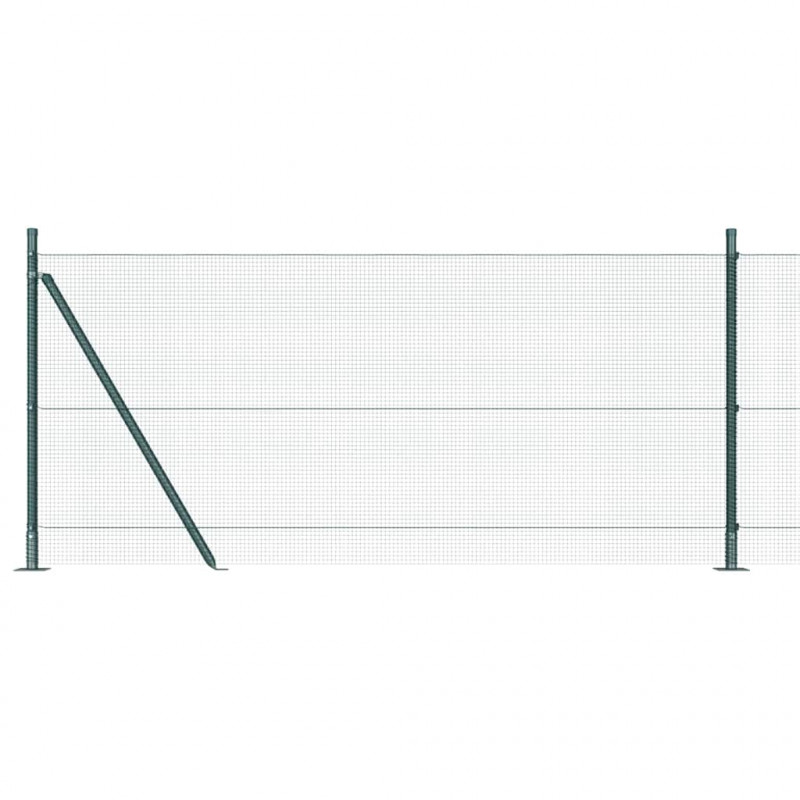 Słupek ogrodzeniowy. Zielony 100 x 0,8 m (siatka 12 x 12 mm)