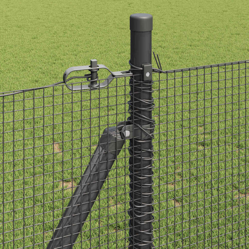 Słupek ogrodzeniowy. Szary 10 x 1 m (siatka 12 x 12 mm) Stal