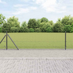 Słupek ogrodzeniowy. Szary 25 x 0,4 m (siatka 12 x 12 mm)