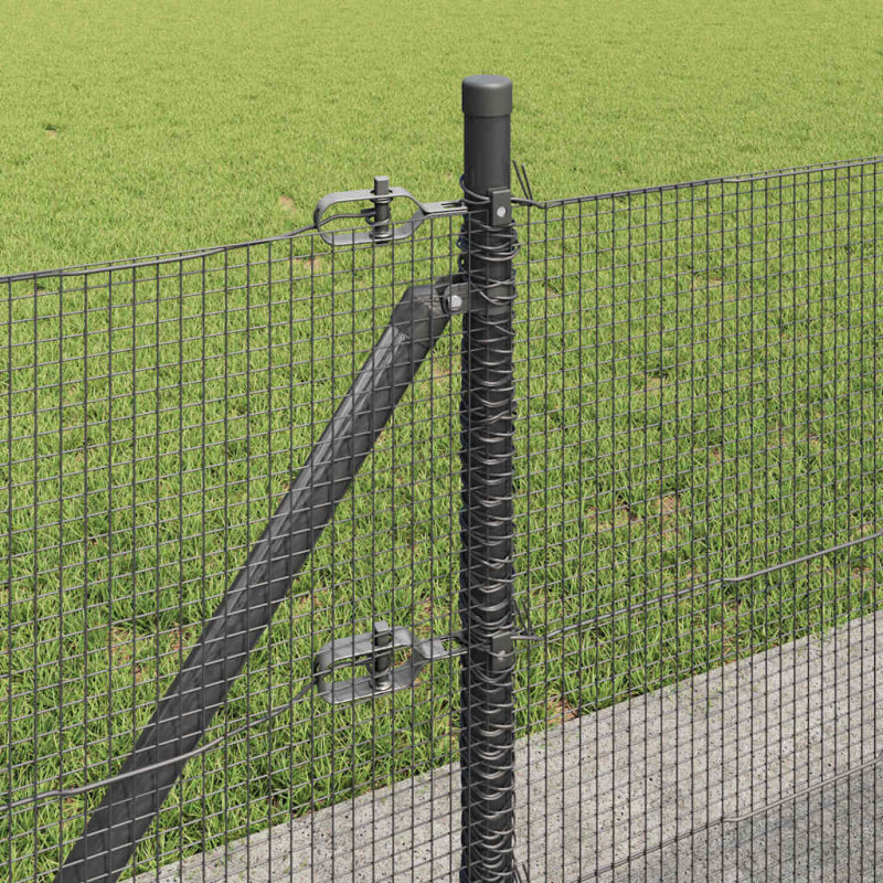 Słupek ogrodzeniowy. Szary 25 x 0,4 m (siatka 12 x 12 mm)