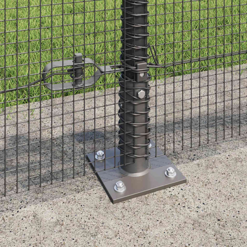 Słupek ogrodzeniowy. Szary 25 x 0,5 m (siatka 12 x 12 mm) Stal