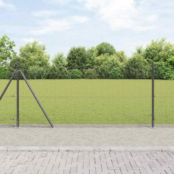 Słupek ogrodzeniowy. Szary 25 x 0,8 m (19 x 19 mm siatka)