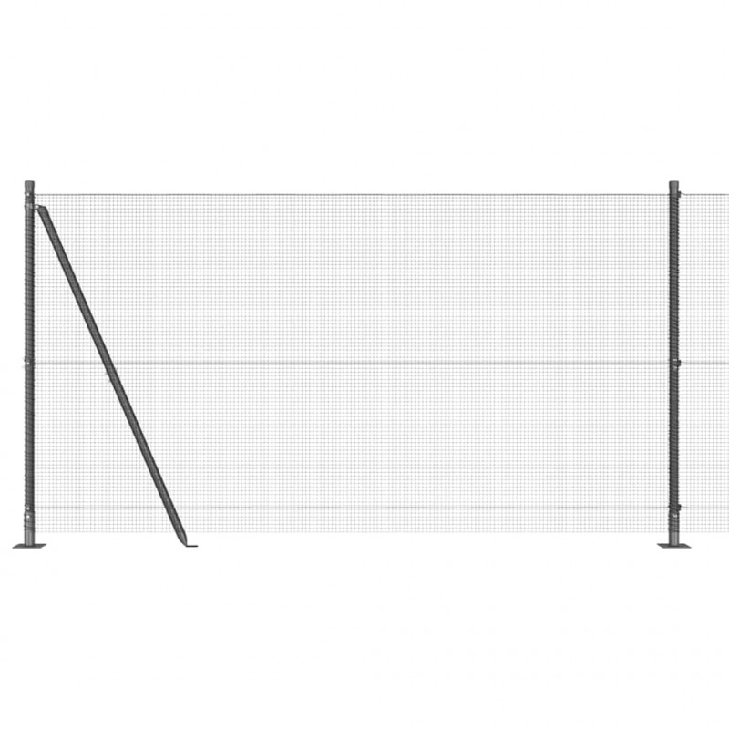 Słupek ogrodzeniowy. Szary 25 x 1,2 m (siatka 12 x 12 mm)