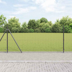 Słupek ogrodzeniowy. Szary 50 x 0,8 m (siatka 25 x 25 mm)