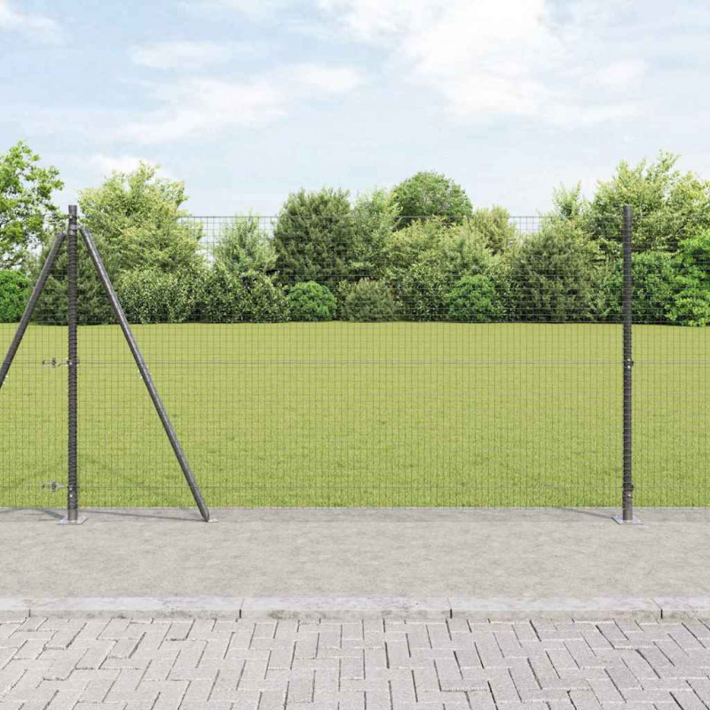 Słupek ogrodzeniowy. Szary 50 x 1,2 m (siatka 25 x 25 mm)