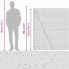 Słupek ogrodzeniowy. Szary 50 x 1,5 m (siatka 12 x 12 mm)
