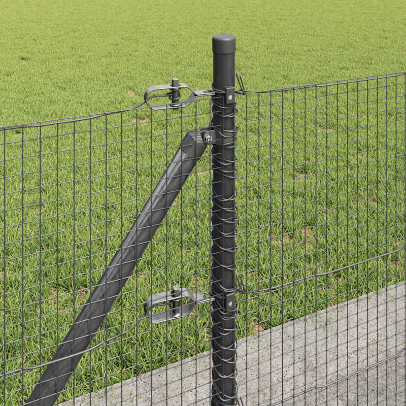 Słupek ogrodzeniowy. Szary 100 x 0,4 m (siatka 19 x 19 mm)