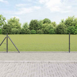 Słupek ogrodzeniowy. Szary 100 x 0,5 m (siatka 16 x 16 mm)