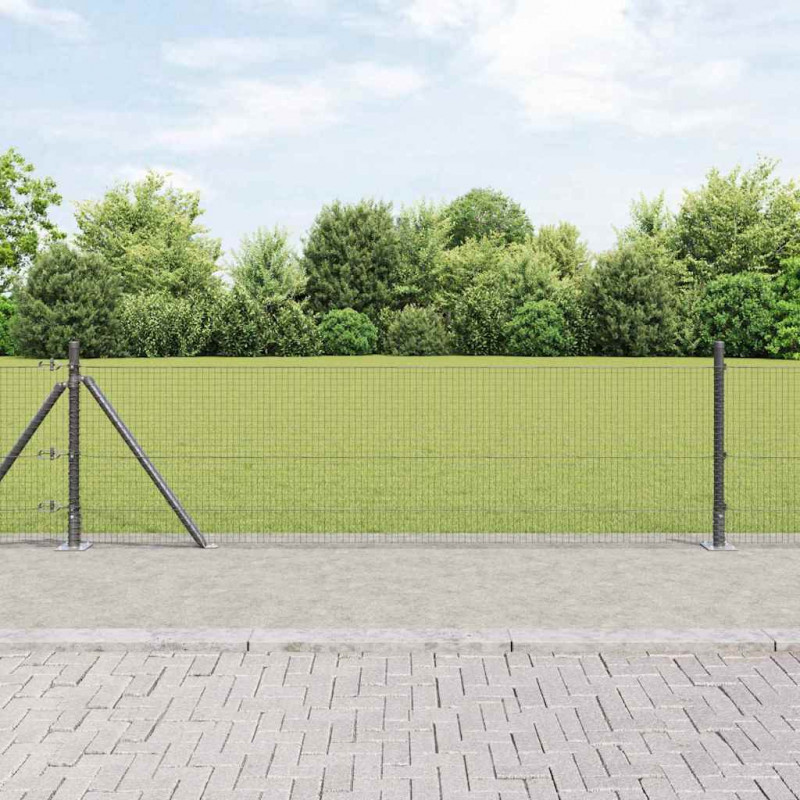Słupek ogrodzeniowy. Szary 100 x 0,6 m (siatka 19 x 19 mm)