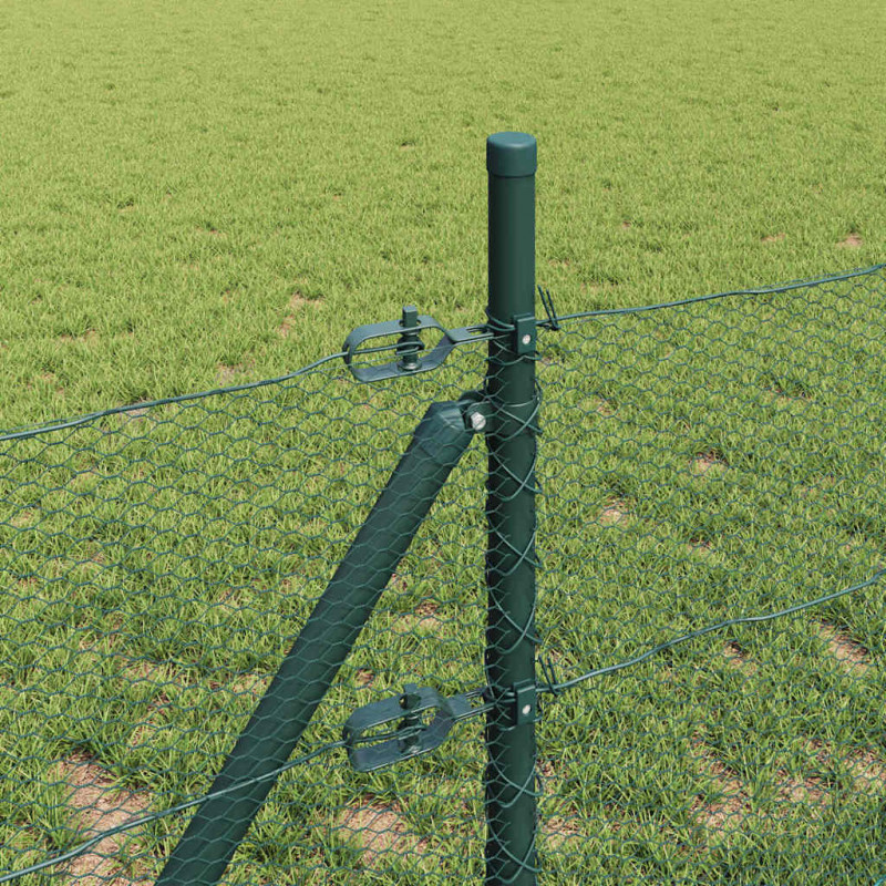 Słupek ogrodzeniowy. Zielony 10 x 0,5 m (siatka 13 mm)