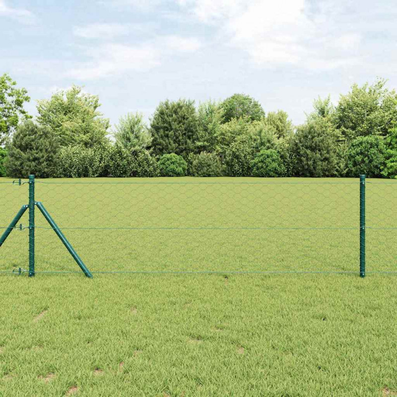 Słupek ogrodzeniowy. Zielony 10 x 0,6 m (siatka 50 mm)
