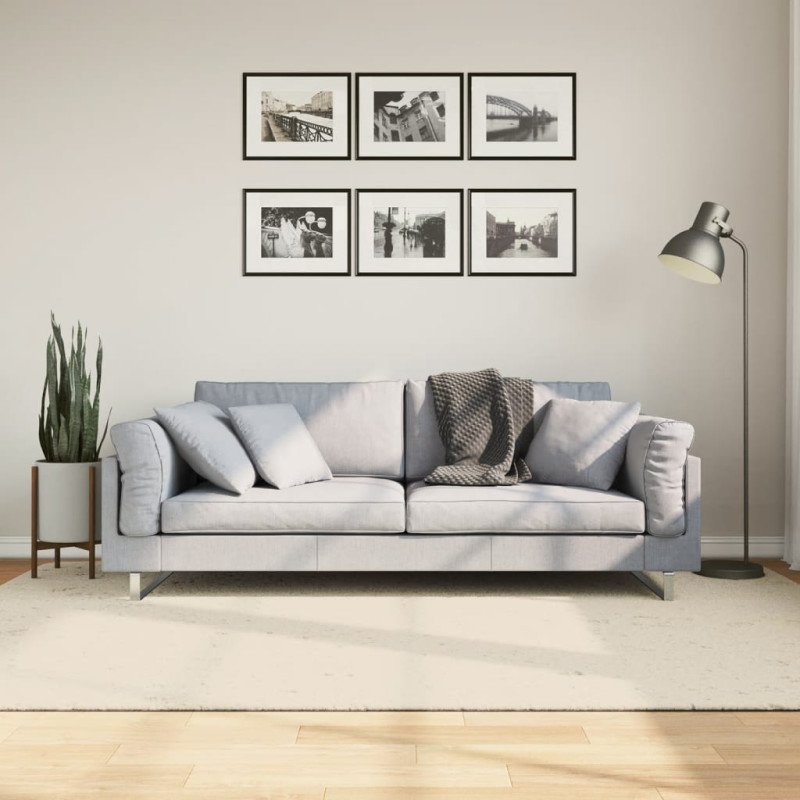 Dywan ISTAN z długim runem, połyskujący, kremowy, 160x230 cm