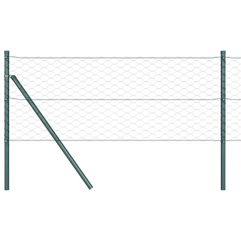 Słupek ogrodzeniowy. Zielony 10 x 0,6 m (siatka 50 mm)