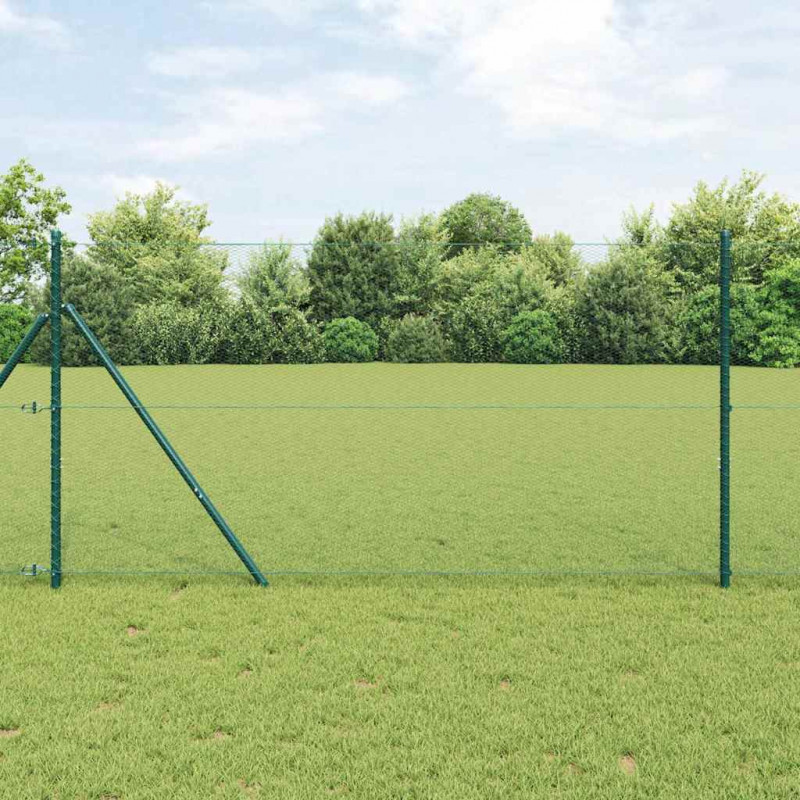 Słupek ogrodzeniowy. Zielony 10 x 1,4 m (siatka 13 mm)