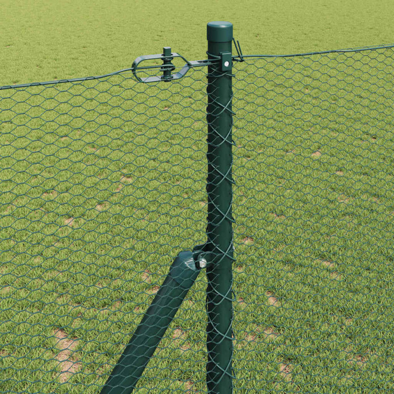 Słupek ogrodzeniowy. Zielony 10 x 1,4 m (siatka 13 mm)