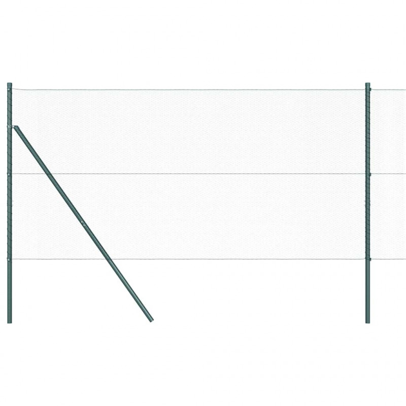 Słupek ogrodzeniowy. Zielony 25 x 1 m (siatka 13 mm) Stal