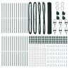 Słupek ogrodzeniowy. Zielony 50 x 1 m (siatka 25 mm) Stal i PVC