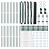 Słupek ogrodzeniowy. Zielony 50 x 1 m (siatka 36 mm) Stal i PVC