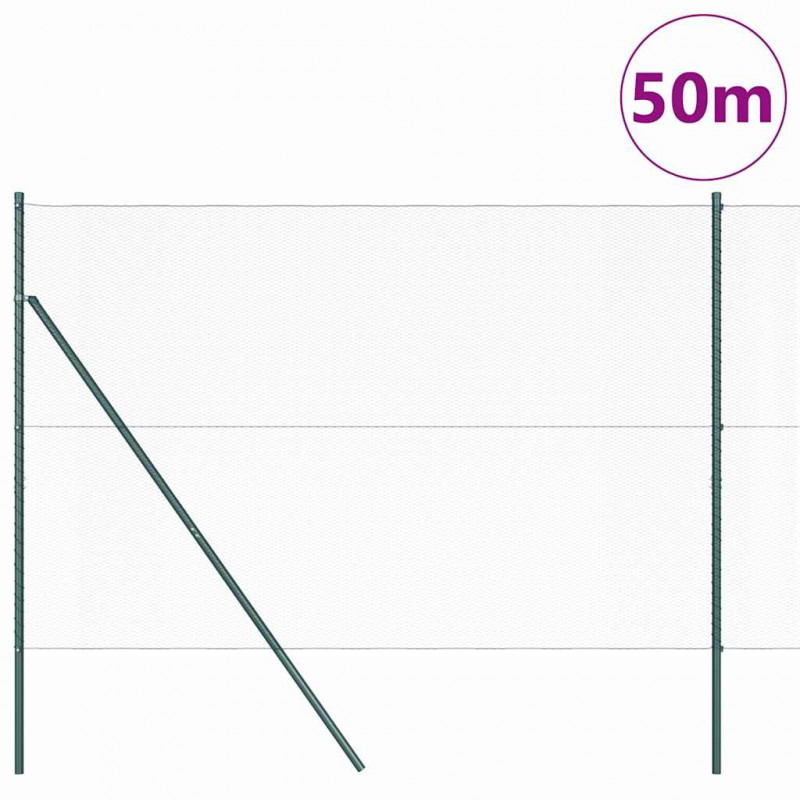 Słupek ogrodzeniowy. Zielony 50 x 1,6 m (12 mm siatka)