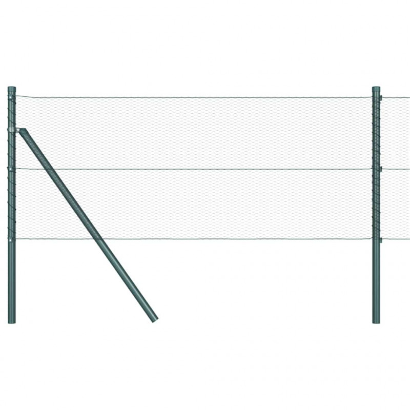 Słupek ogrodzeniowy. Zielony 100 x 0,4 m (siatka 13 mm)