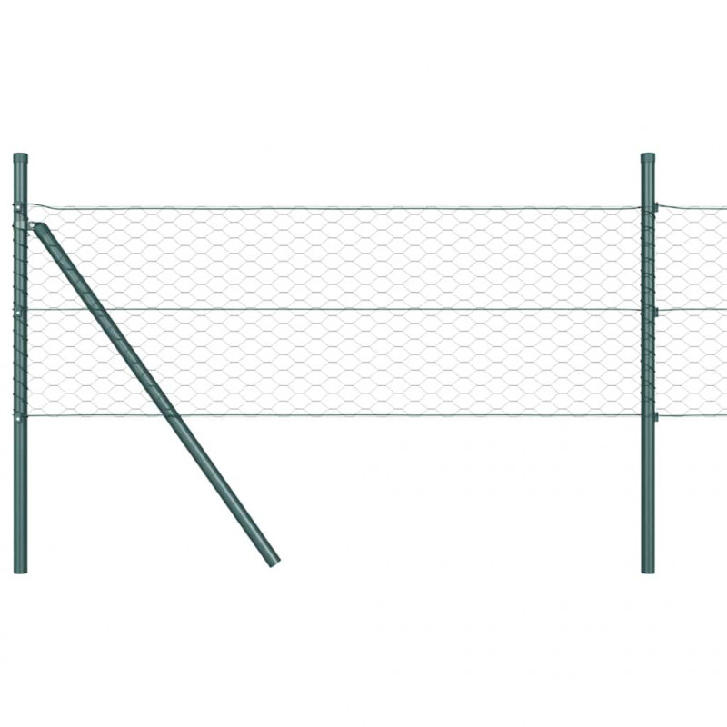 Słupek ogrodzeniowy. Zielony 100 x 0,5 m (siatka 36 mm)