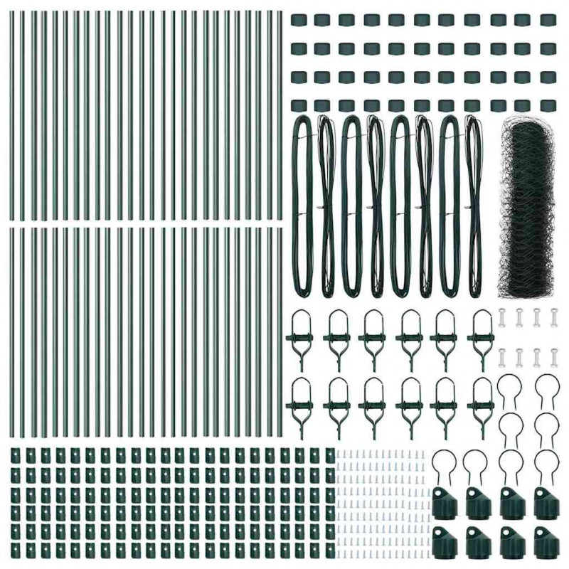 Słupek ogrodzeniowy. Zielony 100 x 0,6 m (mesh 50 mm)