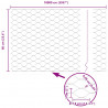 Słupek ogrodzeniowy. Zielony 100 x 0,6 m (mesh 50 mm)