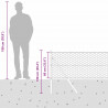 Słupek ogrodzeniowy. Zielony 100 x 0,6 m (mesh 50 mm)