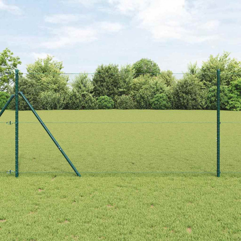 Słupek ogrodzeniowy. Zielony 100 x 1,2 m (siatka 13 mm)