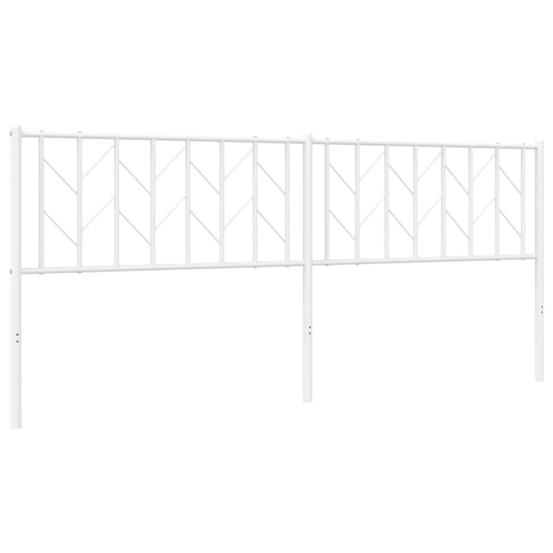 Metalowe wezgłowie, białe, 200 cm
