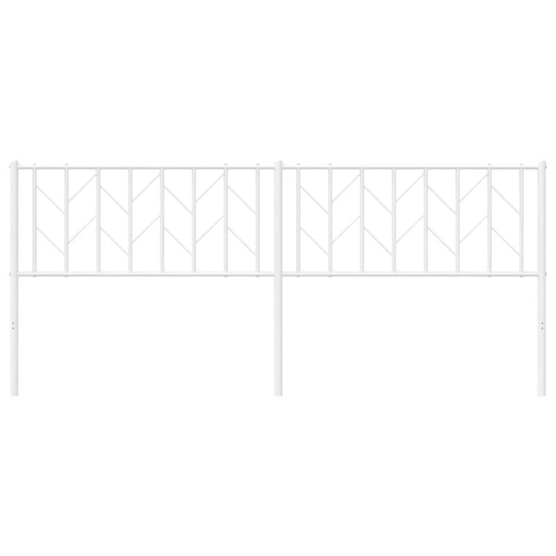 Metalowe wezgłowie, białe, 200 cm