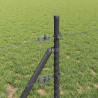 Słupek ogrodzeniowy. Szary 10 x 0,8 m (siatka 36 mm) Stal i PVC