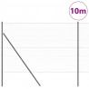 Słupek ogrodzeniowy. Szary 10 x 1,5 m (siatka 50 mm) Stal i PVC
