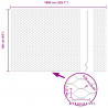 Słupek ogrodzeniowy. Szary 10 x 1,6 m (siatka 50 mm) Stal i PVC
