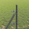 Słupek ogrodzeniowy. Szary 25 x 0,4 m (siatka 13 mm) Stal i PVC