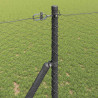 Słupek ogrodzeniowy. Szary 25 x 1 m (25 mm siatka) Stal