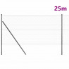 Słupek ogrodzeniowy. Szary 25 x 1 m (siatka 36 mm) Stal