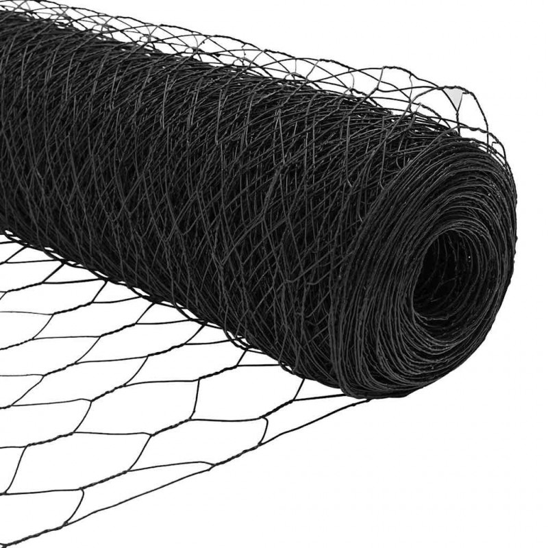 Słupek ogrodzeniowy. Szary 25 x 1 m (siatka 50 mm) Stal